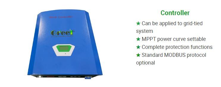 10kw 5kw Solar Wind Hybrid System Pitch Control Wind Turbine