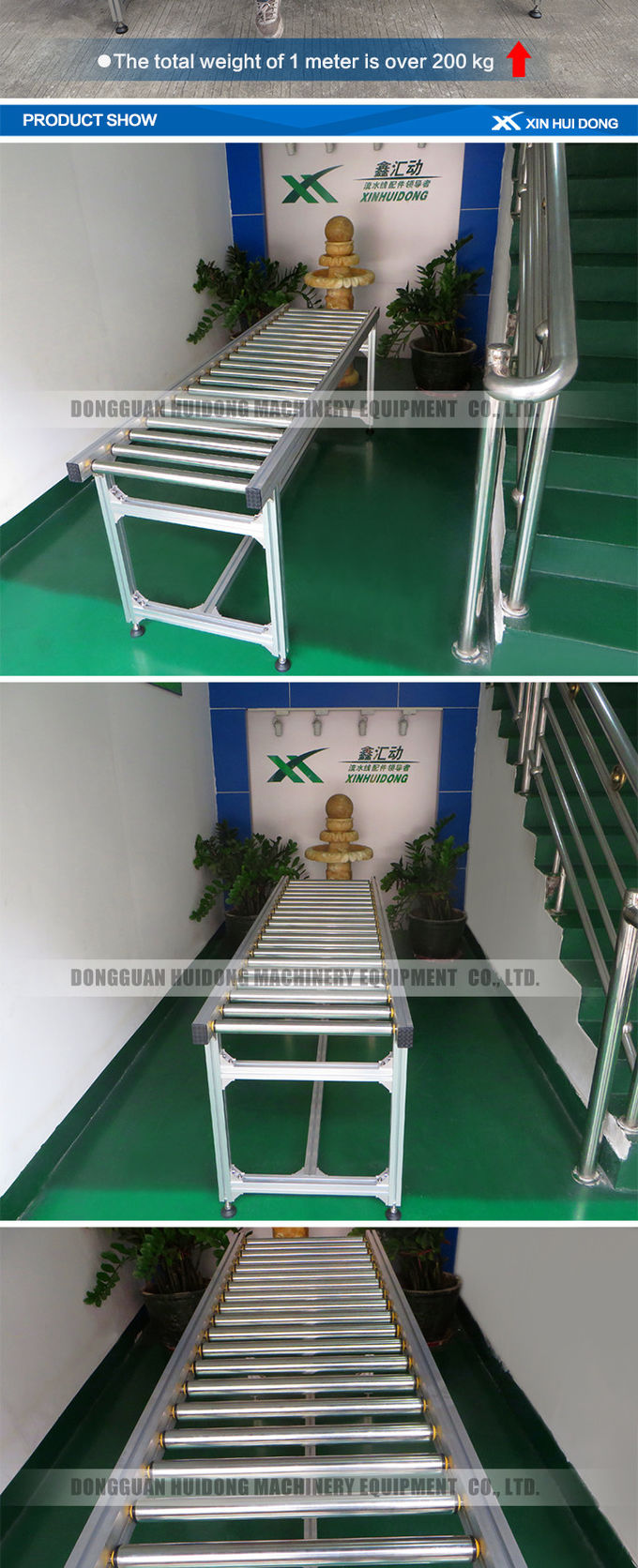 Customized Size Gravity Roller Conveyor Systems , Warehouse Conveyor Systems