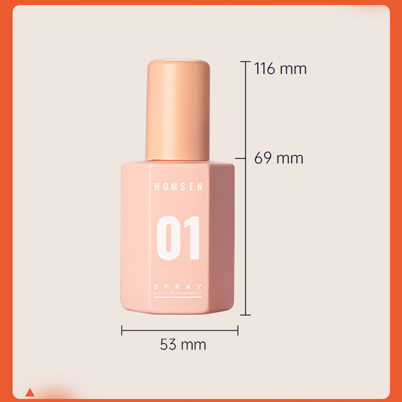 100ml PET Pink/Purple/Grey Irregular smooth with Pink/Purple/Grey pump for shampoo lotion bottle
