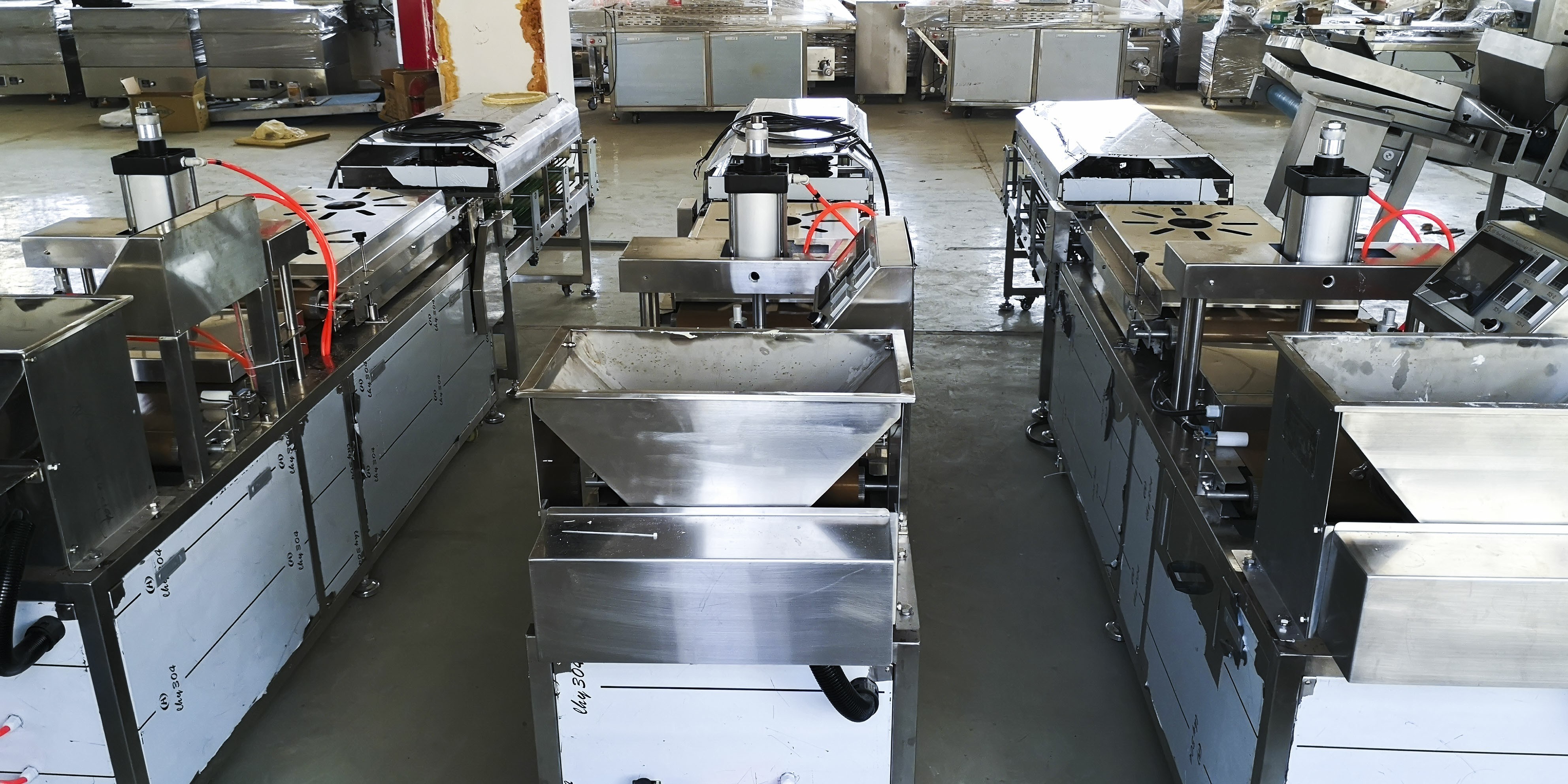 250kg/h Arabic Bread Production Line , 23kw Pita Bread Line