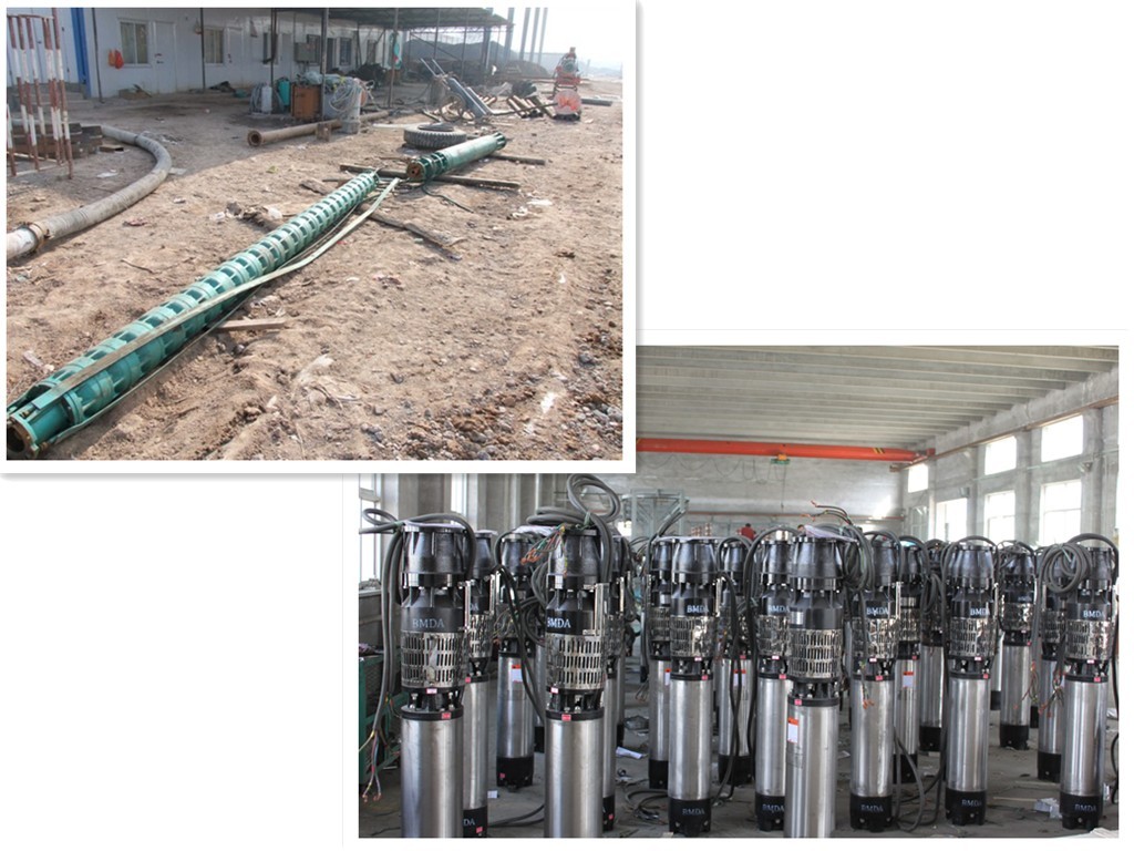 Aier Borehole Submersible Water Pumps , Vertical Submersible Pump Electric Power