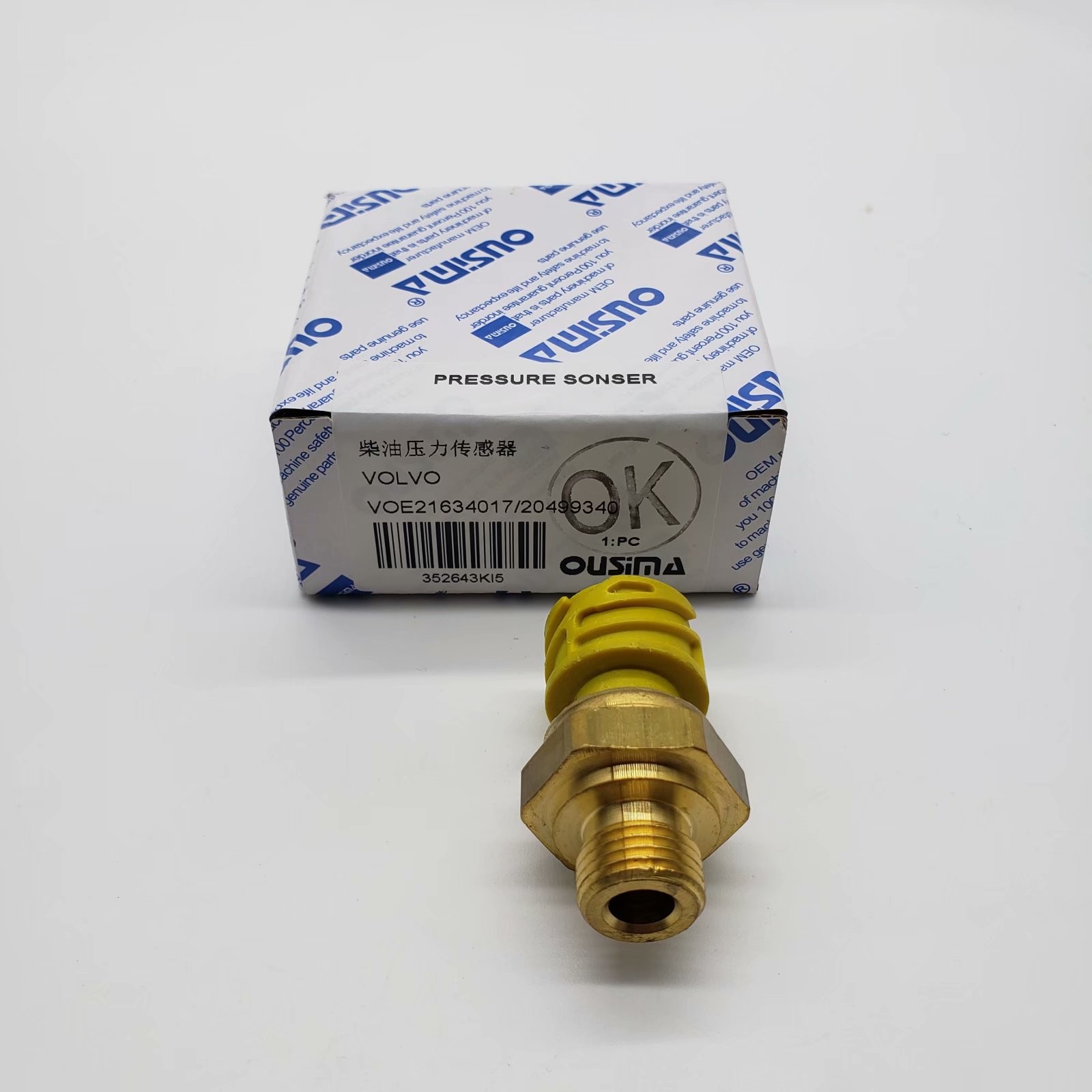 Oil Pressure Sensor VOE21634017 20499340 For EC240 EC290 EC360