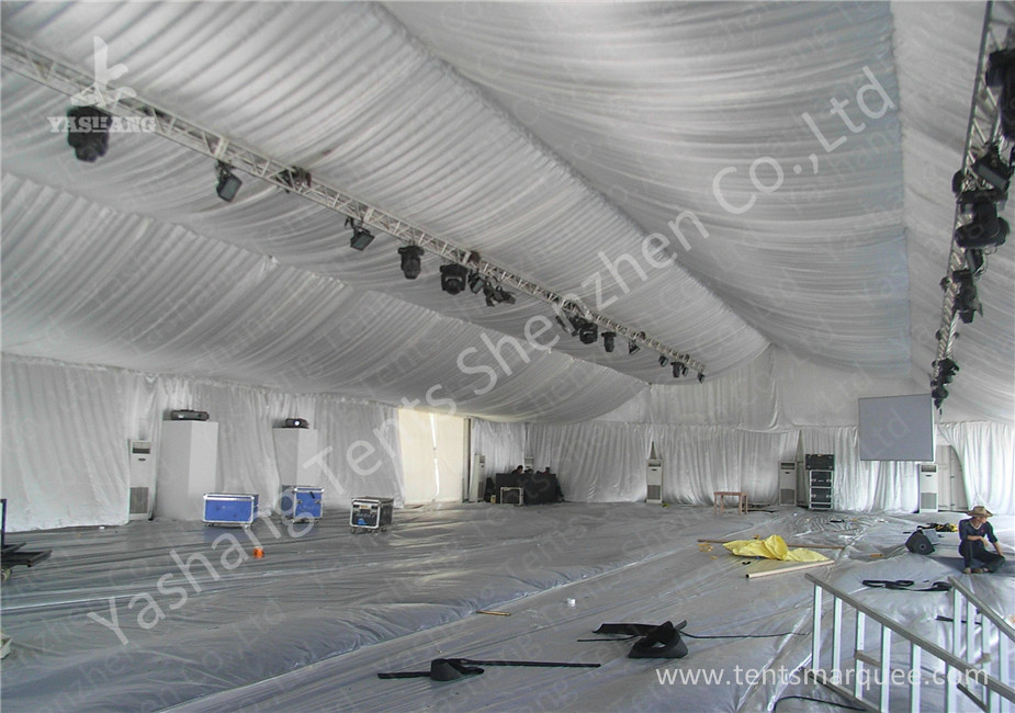Air Conditioning Outdoor Event Tent , Beautiful Outside Event Tents Luxury Linings