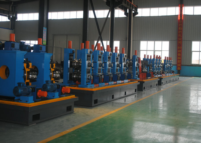 Steel ERW Straight Seam Pipe Production Line / Welded Tube Mill