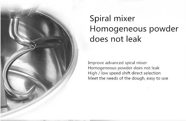 Spiral Bread Dough Mixer 50L 100L Dough Kneading Machine 25 Kg