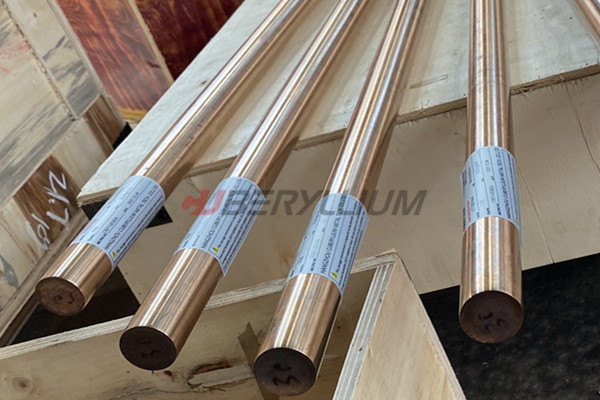 Beryllium Copper Rod C17200 (Alloy 25) Length 1000mm ASTM B196