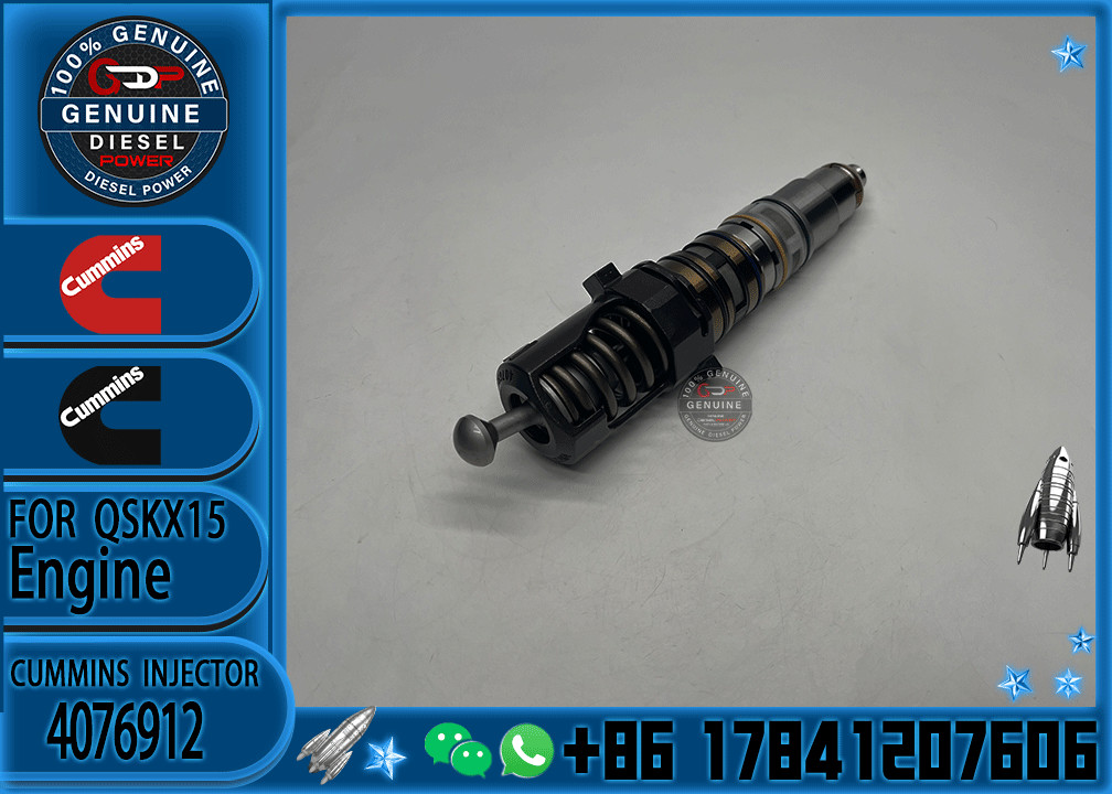 Diesel Fuel Injector 4076912 1473430 1521978 3331153 1764365 For CUMMINS SCANIA ISX DT12.02HPI Engine
