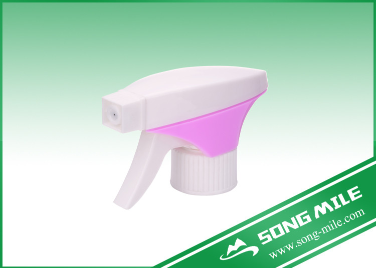 Long and Two-Fingered Pink Trigger Sprayer 28/410 for Cleaning