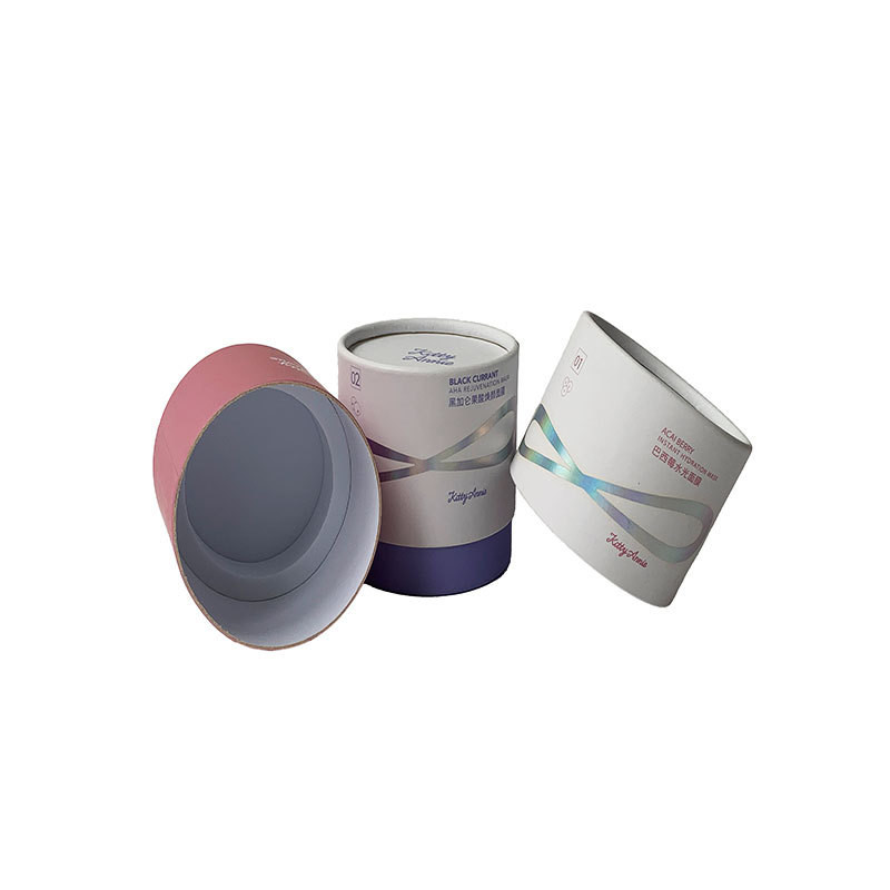 Custom Matt Lamination Salt And Sugar Food Products Paper Tube Packaging With Foil Stamp And Logo Design