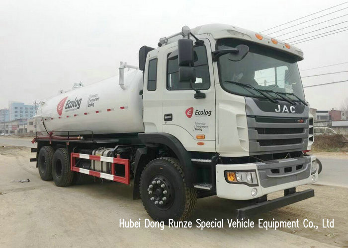JAC LHD 4x2 10 Wheeler Sewage Suction Tanker Truck With Vacuum Pump 16m3