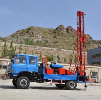 GL-IIA 300m Depth Water Drilling Machine Truck Mounted For Hard Rocks