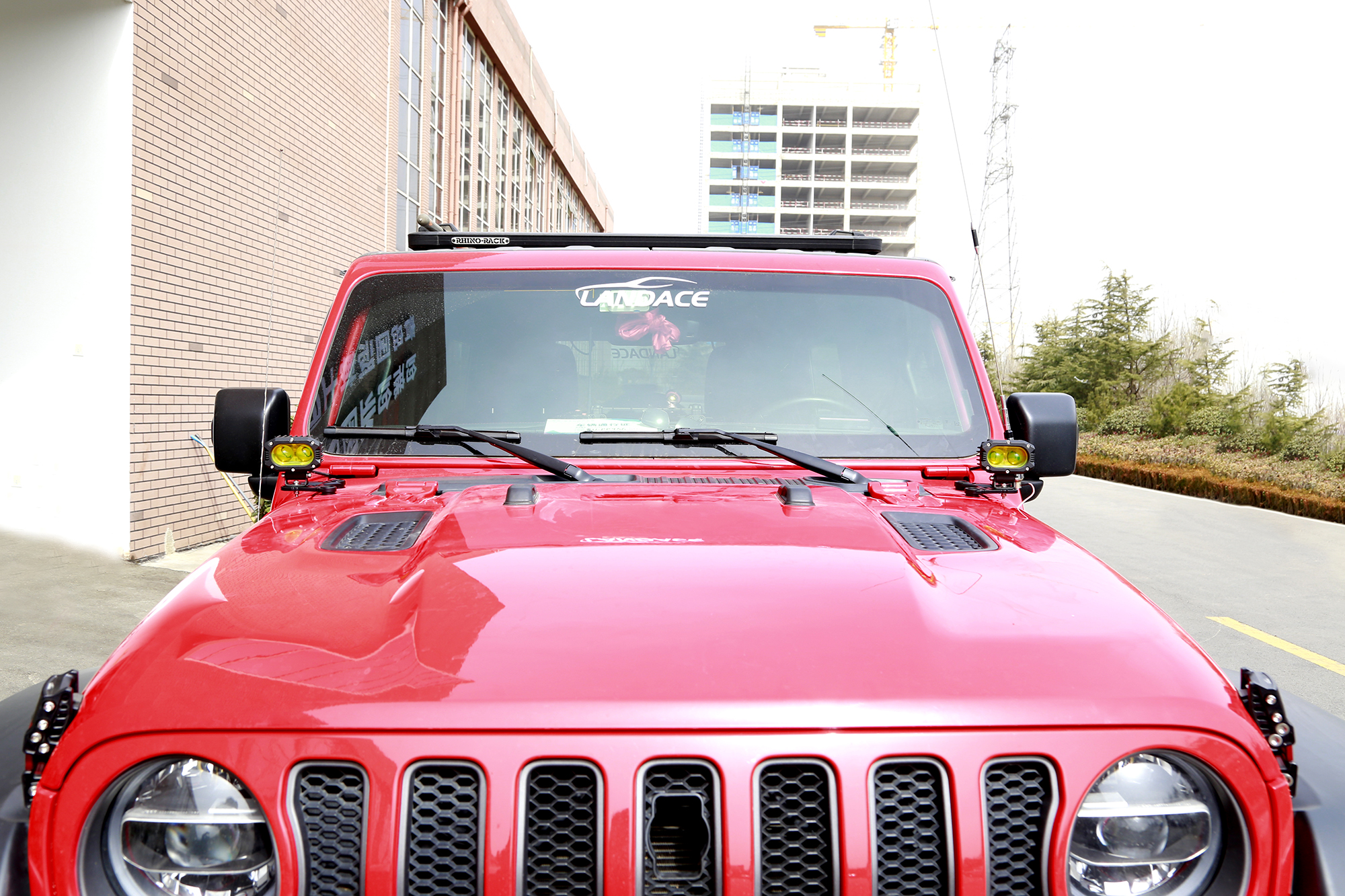 Jeep Wrangler JL Rear Hitch Mount LED Light Design Style Custom Aluminum Alloy Bracket