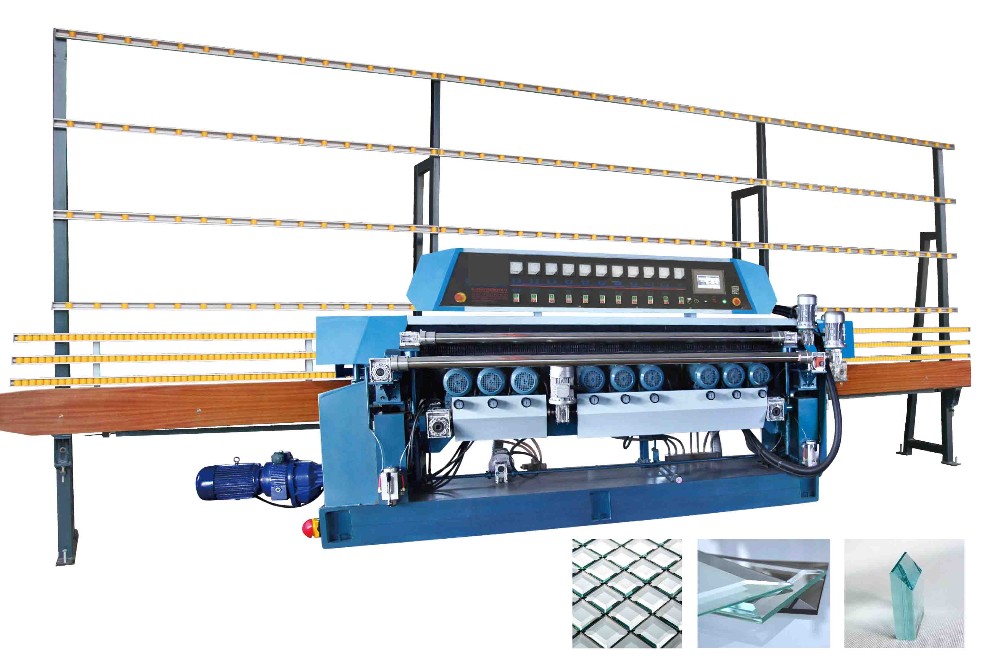 10 Motors High Efficiency Glass Beveling Machine Low Price
