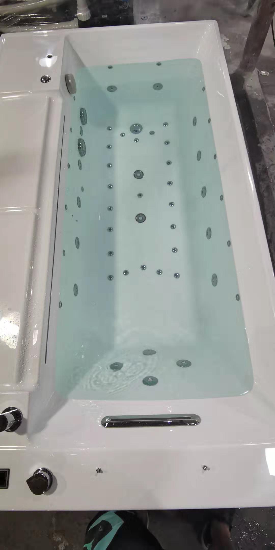 1800MM 70 Inch Freestanding Tub With Air Massage Whirlpool Dome Tent Hotel