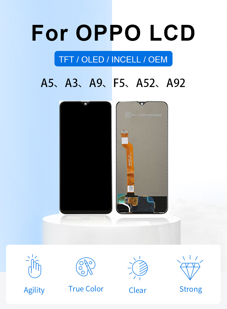 OEM Cell Phone OLED Screen 5.5 Inch For Oppo A93 A83 A73 A71 A57 A37 A9 A7 A12