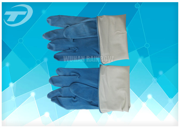 Spray Flock - Lined Latex Household Medical Latex Gloves Waterproof Anti - Alkali