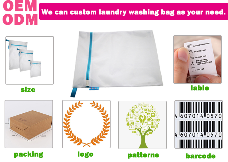 Polyester / Nylon Mesh Filter Bags 50×70cm For Home Washing Machine
