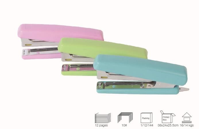 12 Sheets Paper Available #10 staple Plastic With Metal Material Stapler