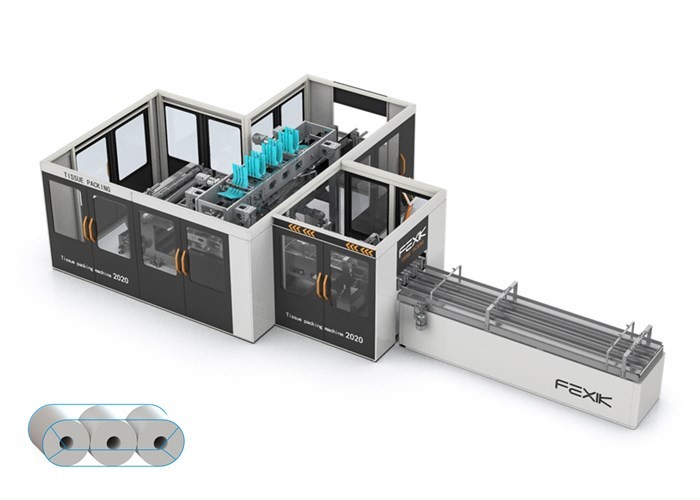 40packs/Min Wrapping Paper Machine , 30microns Paper Towel Making Machine