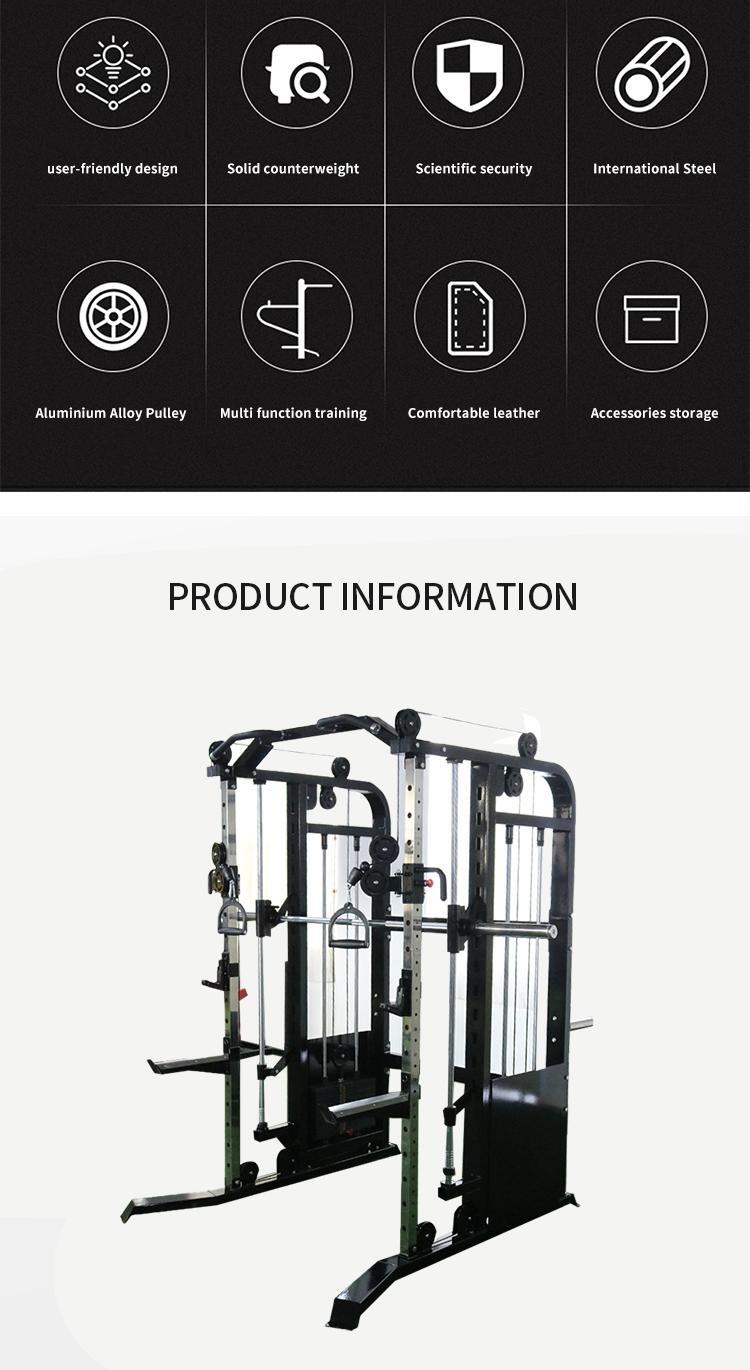 Commercial Gym Fitness Machine Squat Rack Smith Machine Functional Trainer Multi Function Smith