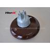 Buy cheap 11 Kv 33 Kv Brown Porcelain Suspension Insulator For Distribution Lines from wholesalers