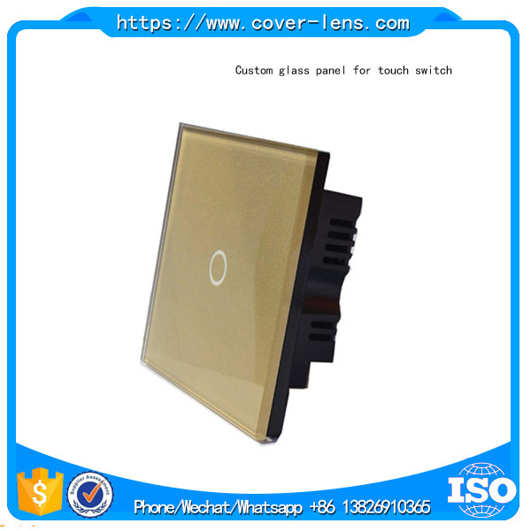 Customized high quality 2mm thickness glass panel for smart switch