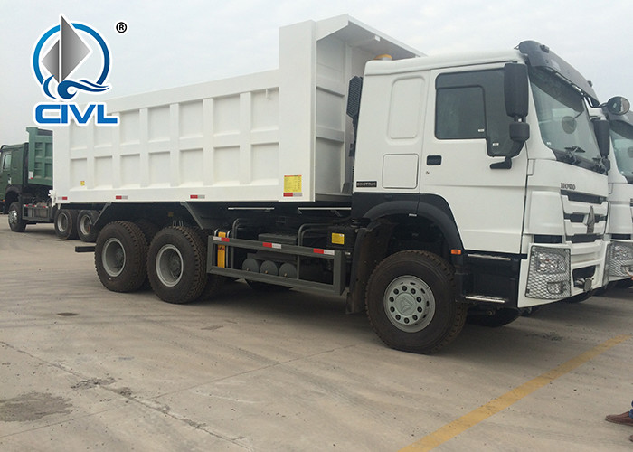 Sinotruk China New HOWO 371hp Tipper 25 Tons Dump Truck In Lower Fuel Consumption diesel fuel type color white