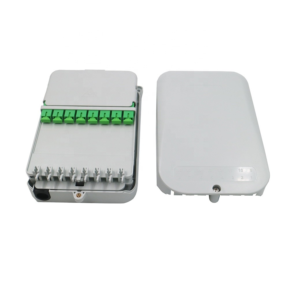 SC APC Adapters 12mm Cable 8/16 Ports Ftth Fiber Optic Terminal Box