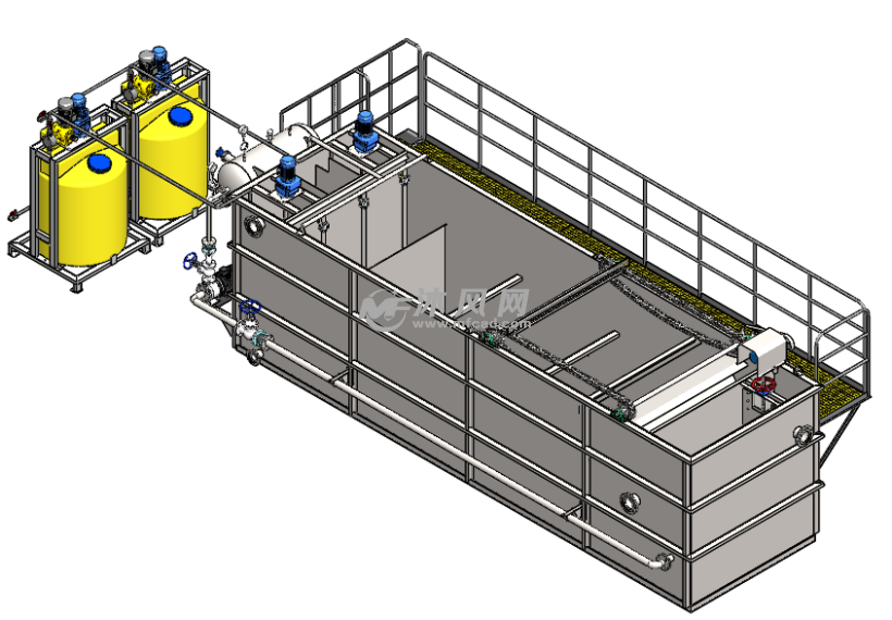 Sliver/Blue/Green Dissolved Air Flotation Machine for Industrial Wastewater Treatment