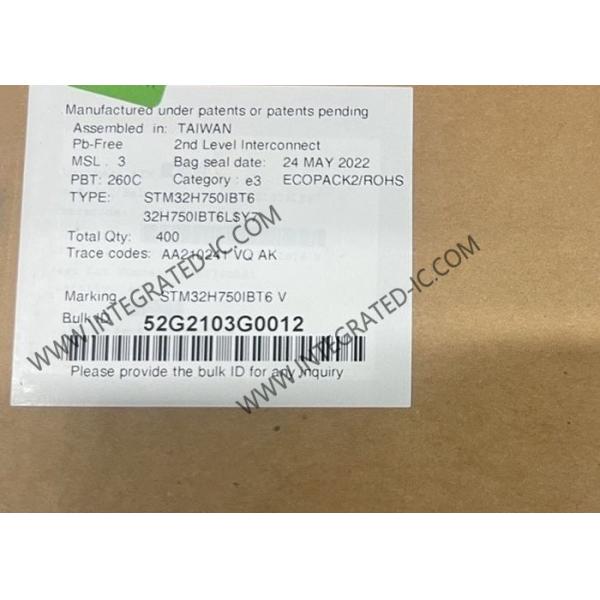 Quality Integrated Circuit Chip STM32H750IBT6 480MHz 128KB MCU Microcontroller IC for sale