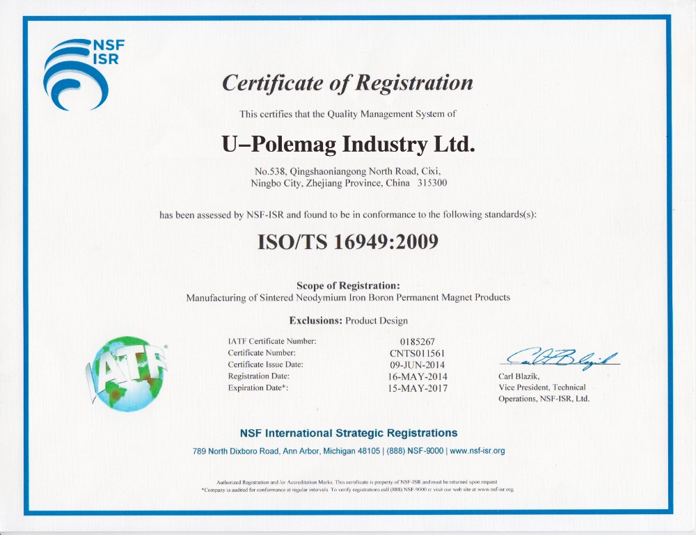 Permanent Sm2co17 Samarium Cobalt Smco Magnet for Motor Industrial Rare Earth Segment Yxg32