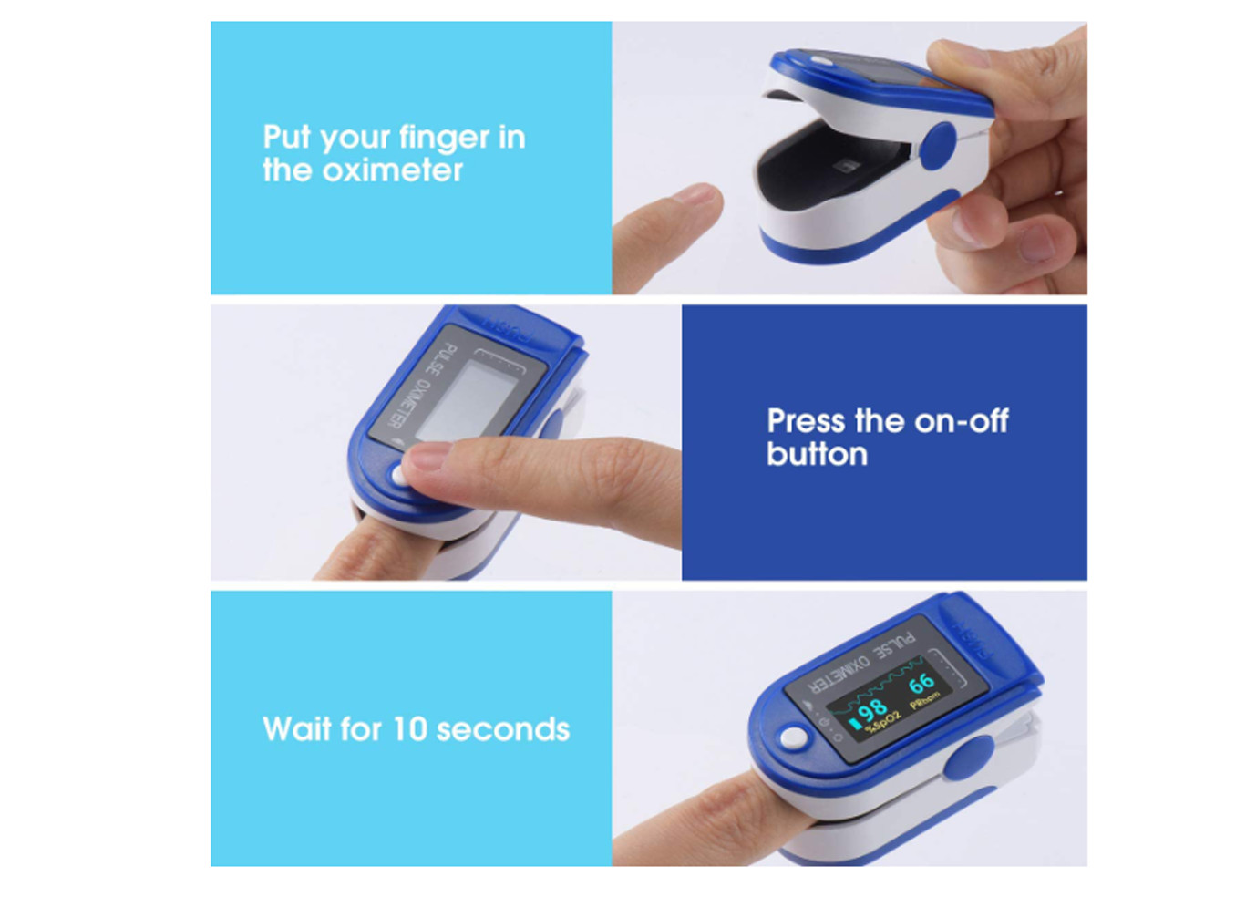 Medical Diagnostic LED Display SPO2 Finger Pulse Oximeter