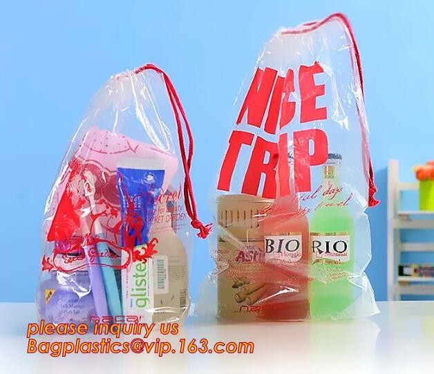 Biodegradable Environment friendly LDPE Plastic bags with DRAWSTRING closure bags, backpack, drawtape bag, essentials