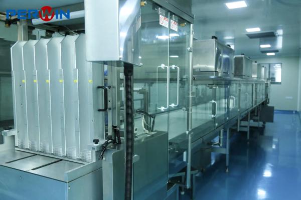 Compressed air 0.4-0.8Mpa Petri Dish Filling Machine for 150mm Plates with SS304