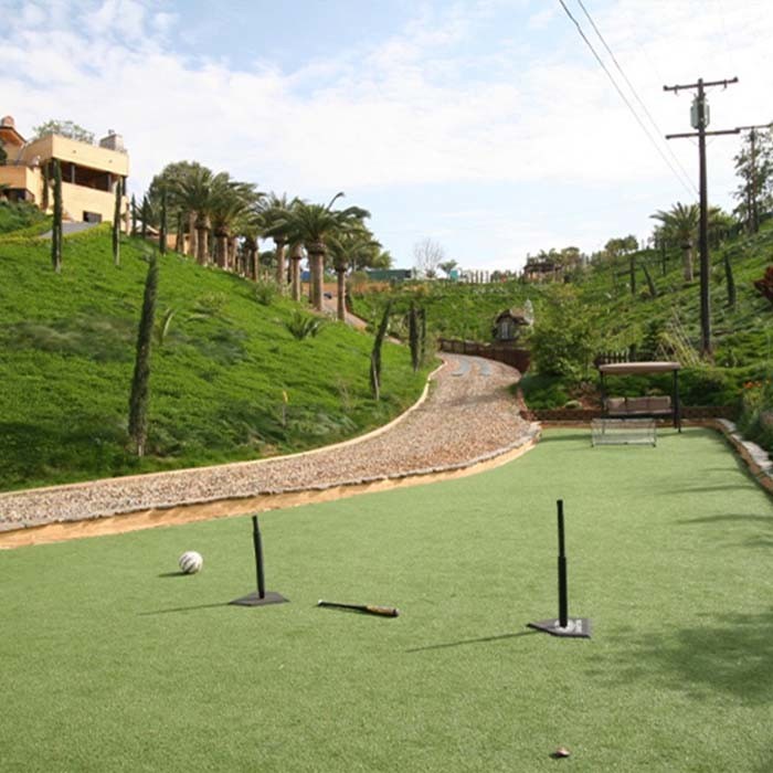 48mm Leisure Landscape Artificial Green Fake Turf High Density High Dtex Low Maintenance realistic Appearance