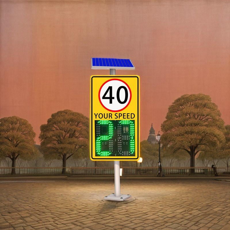 Solar High Quality Led With Radar And Custom Speed Limit Signs