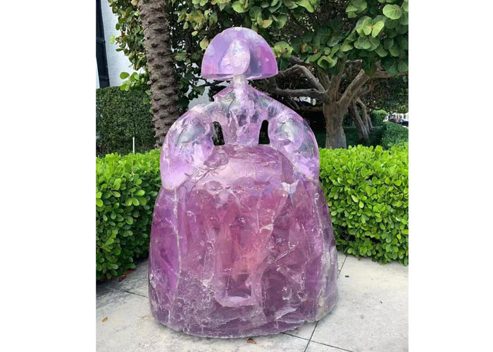 Girl Princess Outdoor Fiberglass Sculpture For Garden Decoration