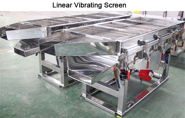 Plastic Granule Linear Vibrating Screen Sifter Vibro Sieve Separator