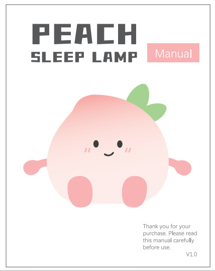 Latest Cute Peach Silicone Night Light Rechargeable Eye Protection Bedside Lamp For Baby Bedroom Colorful Peach Night Lighting