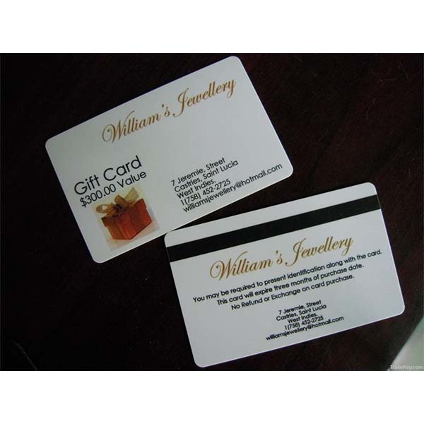 offset printing machine magnetic strip plastic pvc card,4 Color offset printing magnetic stripe PVC Card for VIP card