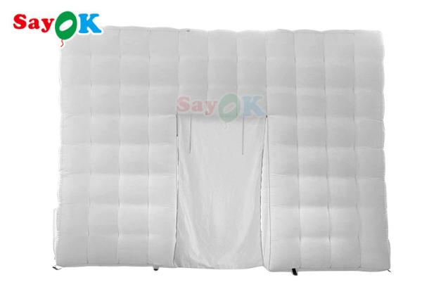 Air Inflatable Tent Airproof LED Outdoor Inflatable Tent Cube 5x5x3.5mH For