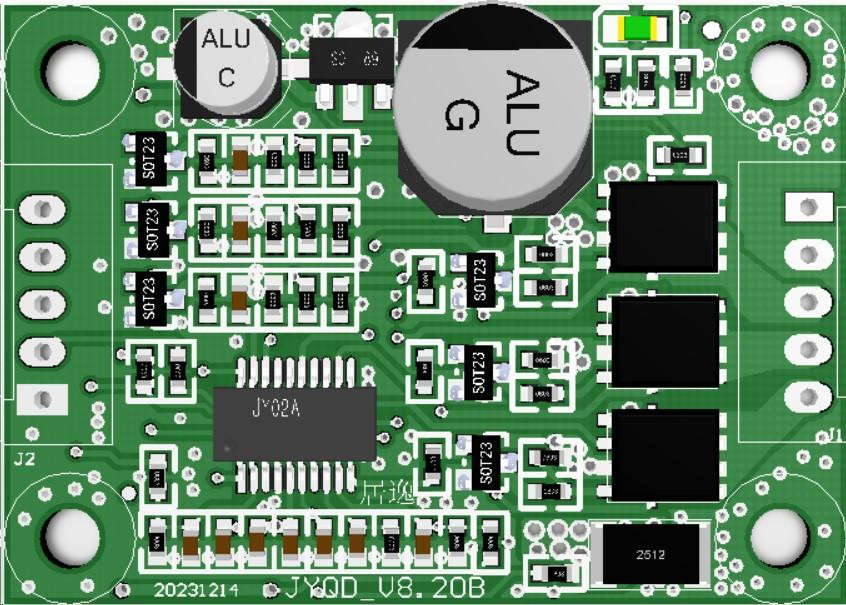 5V~28V DC Wide Voltage Range Brushless Motor Controller 5A Driver Board For No Hall BLDC Motor