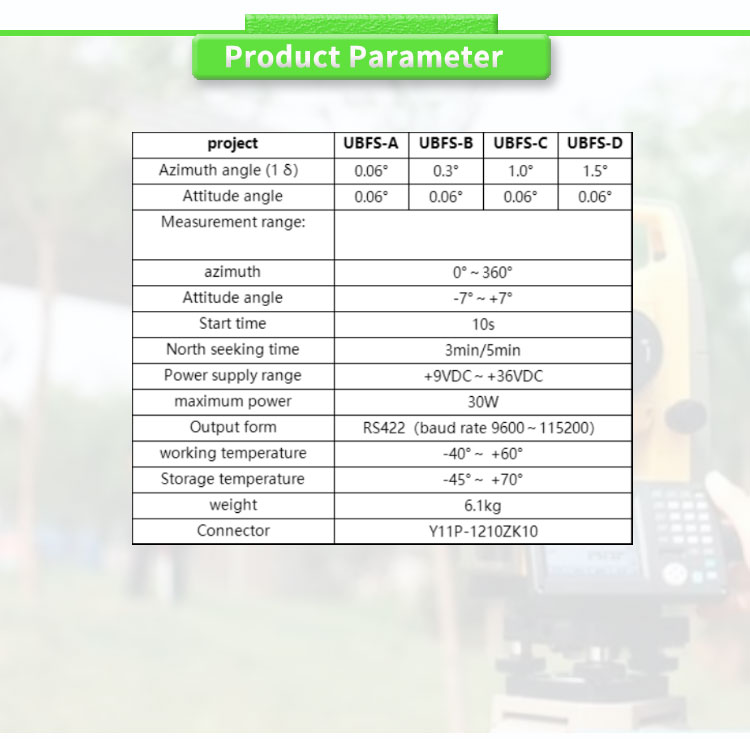Fast Start and High Accuracy UNIVO UBFS-B Fiber Optic Gyro Sensor North Finder Navigation System