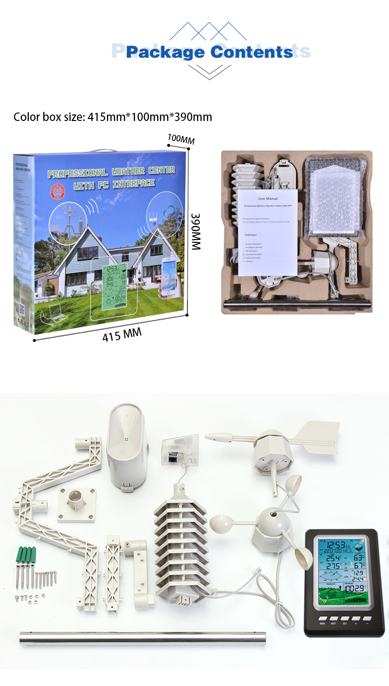 Multi-Function Automatic Weather Monitoring Station With Wind Speed Range Of 0-50m/S