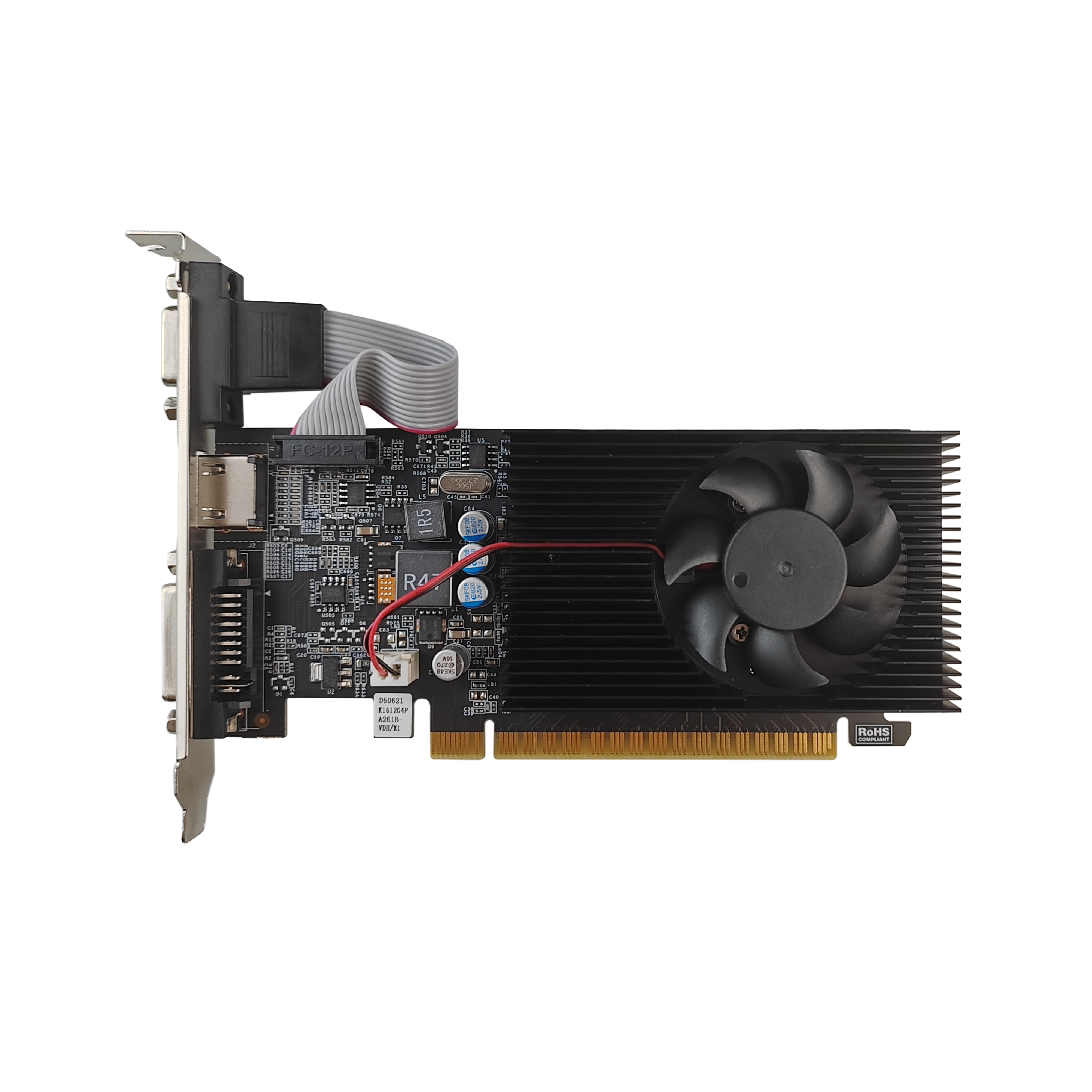 PCWINMAX Brand New GT 610 2GB 64Bit GDDR3 Low Profile VGA HD DVI Output Card GPU
