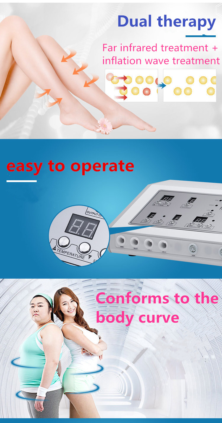 Desktop Air Pressure Body Slimming Machine , Weight Loss Pressotherapy Beauty Machine