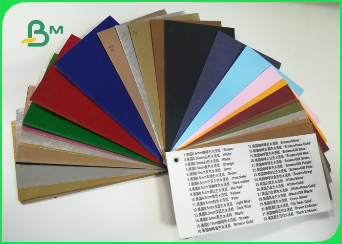Natural Fibric 0.5mm Environmental Washable kraft paper For handbag
