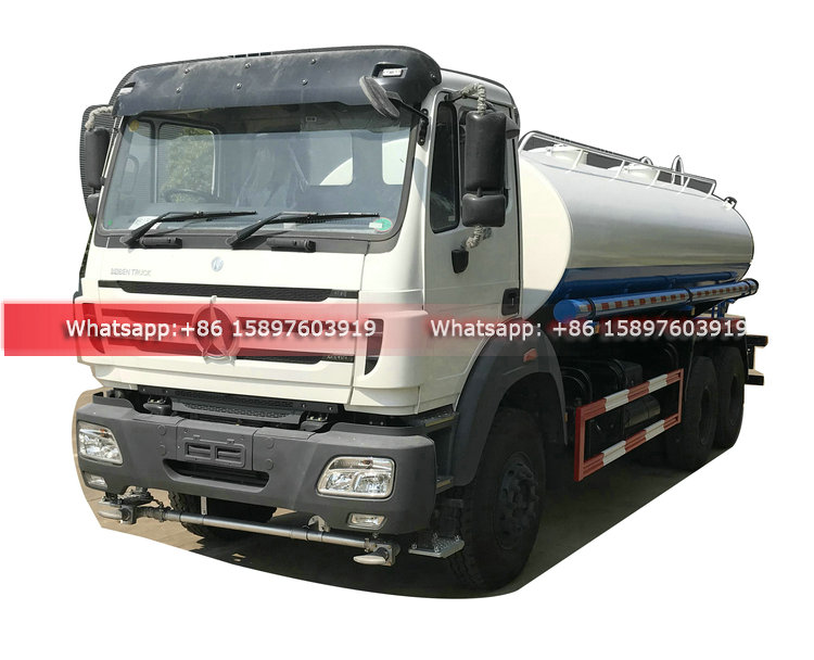 6x4 Beiben Right Hand Drive RHD Water Tanker Truck 18m3 Water Spraying Truck Good Price for Sales