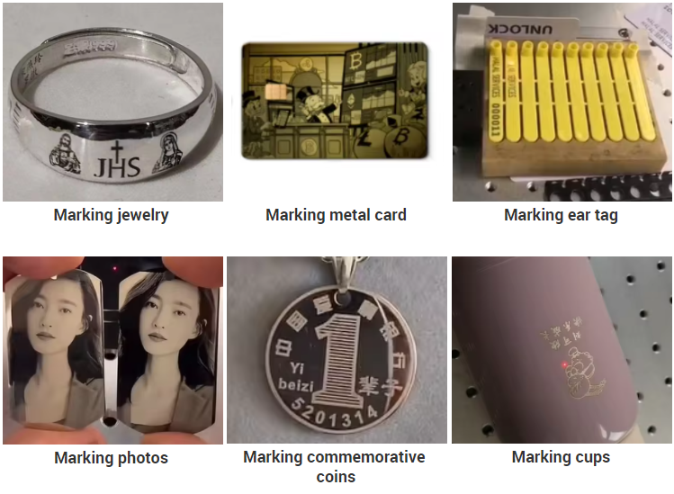 High Speed and Precision 20W 30W Mini Portable Fiber Laser Engraving Machine for Metal Plastic Pen Gold Silver Jewelry