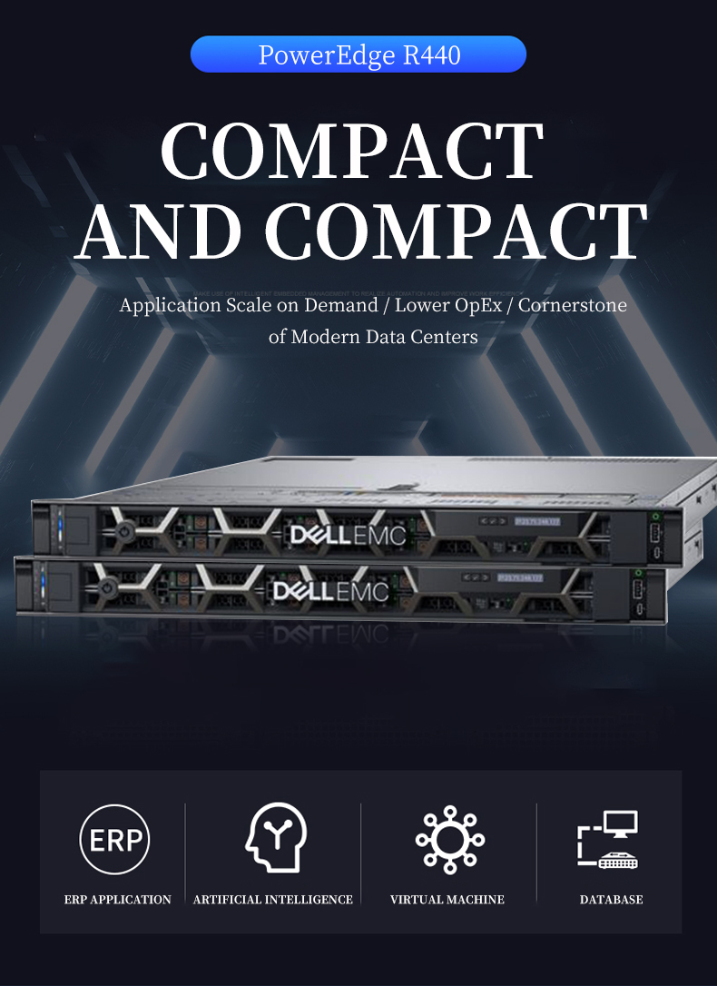 The Most Popular Rack Mount PowerEdge R440 Server Chassis 1u
